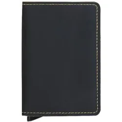 SECRID Geldbörse - Slimwallet Matte black & ochre schwarz Damen