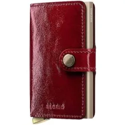 SECRID Geldbörse - Miniwallet Premium Naplak red dunkelrot damen