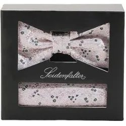 SEIDENFALTER Set Fliege und Stecktuch rosa Herren