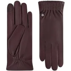 ROECKL Lederhandschuhe dunkelrot   6,5 Damen