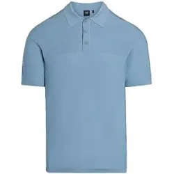 ALPHATAURI Strickpoloshirt FENZI hellblau   S Herren