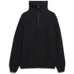 ARMEDANGELS Troyer Pullover  schwarz   L Herren