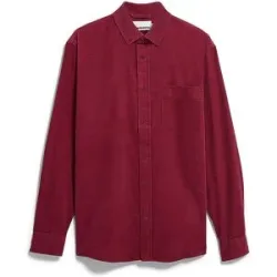 ARMEDANGELS Cordhemd Relaxed Fit rot   S Herren
