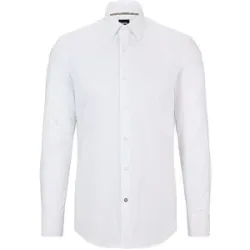 Boss Hemd Slim Fit H-HANK weiss   39 Herren