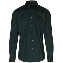 Boss Hemd Slim Fit HANK  dunkelgrün   43 Herren