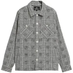 BARBOUR Overshirt GLENCHECK ALDERNEY creme   S herren