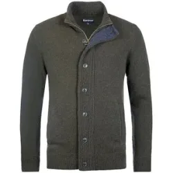 BARBOUR Strickjacke ESSENTIAL olive   M herren
