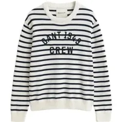 GANT Pullover BRETON STRIPED GRAPHIC creme   XL Herren