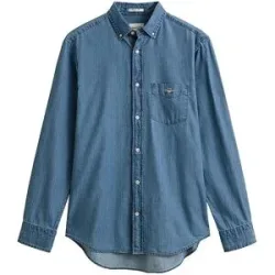 GANT Jeanshemd  blau   L herren