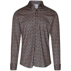 DESOTO Jerseyhemd Slim Fit  braun   XXL Herren
