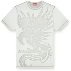 Diesel T-Shirt T-RAWJUST-AA1 hellgrau   XL Herren