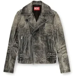 Diesel Lederjacke grau   50 Herren