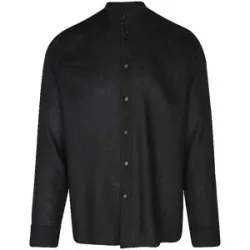 DRYKORN Leinenhemd TALOC schwarz   L herren