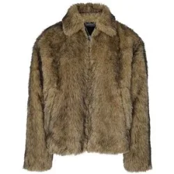 DRYKORN Jacke in Felloptik  RIKKO_F braun   M Herren