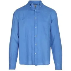 ECOALF Leinenhemd  blau   M Herren