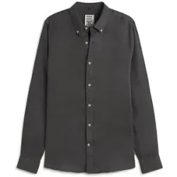 ECOALF Leinenhemd  grau   L herren