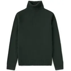 ECOALF Rollkragenpullover BRUN dunkelgrün   XL Herren