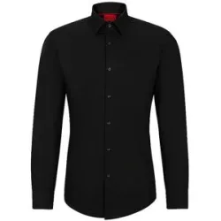 HUGO Hemd C-JENNO  schwarz   42 Herren
