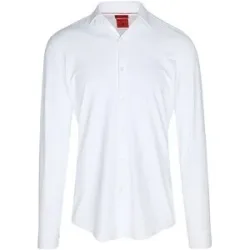 HUGO Jerseyhemd Slim Fit KENNO weiss   39 herren
