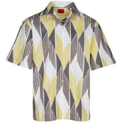 HUGO Hemd Relaxed Fit ESPINO  gelb   XL herren