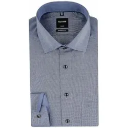 OLYMP Hemd Modern Fit blau   45 Herren