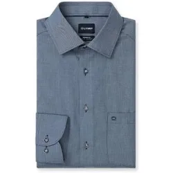 OLYMP Hemd Regular Fit  dunkelblau   40 Herren
