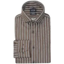 OLYMP Hemd Regular Fit  braun   44 Herren