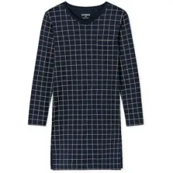 SCHIESSER Nachthemd nachtblau blau   56 Herren