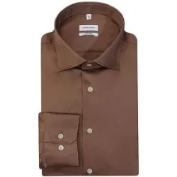 SEIDENSTICKER Hemd Regular Fit braun   39 Herren