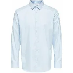 SELECTED Hemd Slim Fit SLHSLIMETHAN blau   M Herren