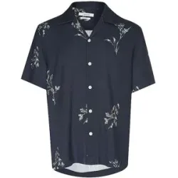 SELECTED Hemd SLHREGTERRY AOP  dunkelblau   M herren
