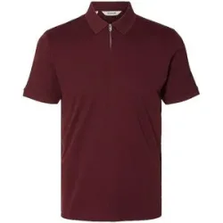 SELECTED Poloshirt SLMFAVE dunkelrot   XXL Herren