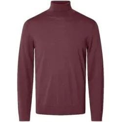 SELECTED Rollkragenpullover SLMTRAY dunkelrot   XL Herren