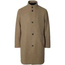 SELECTED Wollmantel SLHRAINAR beige   L Herren