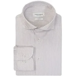 PROFUOMO Hemd Slim Fit  olive   43 Herren