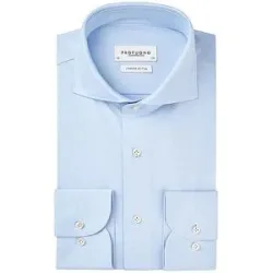 PROFUOMO Hemd Japanese Knit hellblau   43 herren