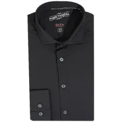 Pure Jerseyhemd Slim Fit  schwarz   41 herren