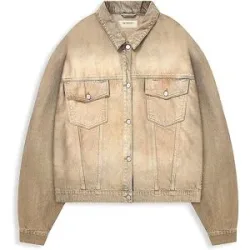 RETERNITY Jeansjacke  beige   XL herren