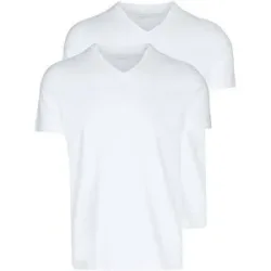 WINDSOR T-Shirt 2er Pkg. white weiss   L Herren