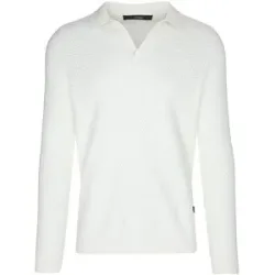 WINDSOR Polo-Pullover creme   M Herren