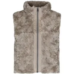 COVERED Gilet in Felloptik CLEO 2 beige   L Damen