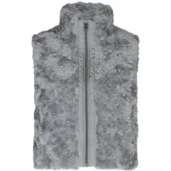 COVERED Gilet in Felloptik CLEO 2 grau   M Damen