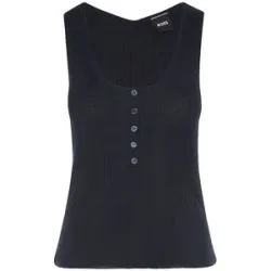 Boss Top FAFFLESIA  blau   S Damen