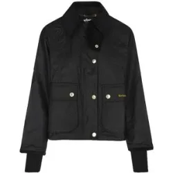 BARBOUR Leichtsteppjacke BEADNELL WAX JACKET schwarz   36 damen