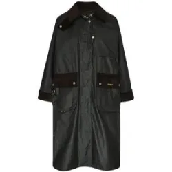 BARBOUR Trenchcoat KIRKLEES CHECKED WAX olive   44 Damen