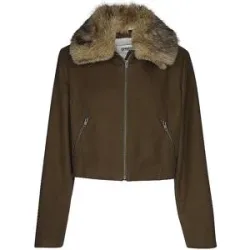 DRYKORN Jacke in Lederoptik BAYTON_1 olive   40 Damen