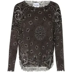 KUJTEN Kaschmirpullover MELA BANDANA  braun   S Damen