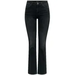 ONLY Jeans Flared Fit ONLBLUSH schwarz   XL/L30 damen