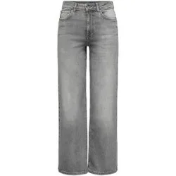 ONLY Jeans Wide Fit ONLMADISON hellgrau   S/L32 damen