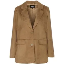 ONLY Jacke in Lederoptik ONLDIANE hellbraun   L damen
